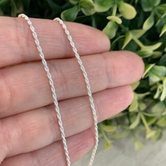 Cadena plata turbillon 50 cm