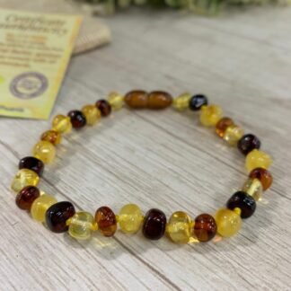 Pulsera ámbar báltico 20 cm