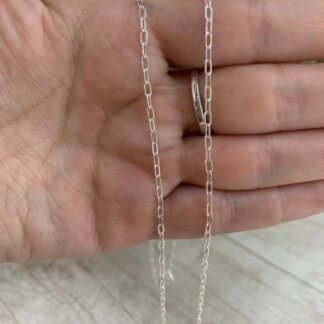 Cadena plata tradicional 60 cm