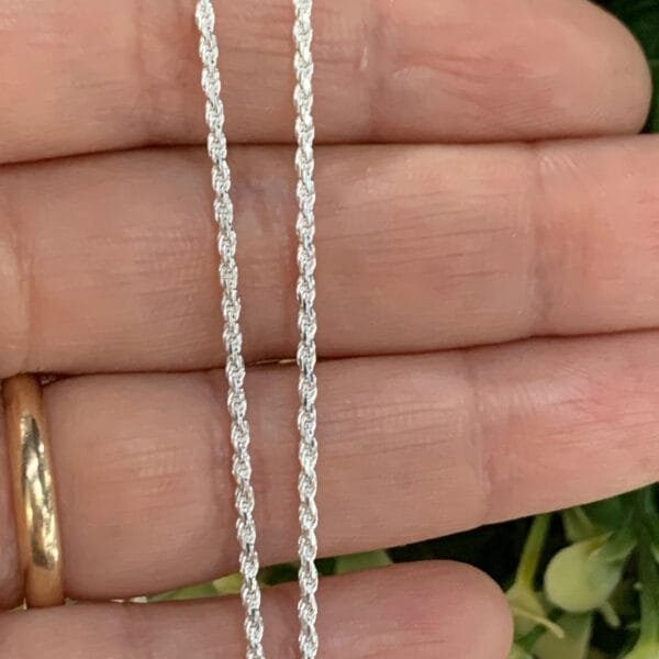 Cadena plata turbillon 45 cm