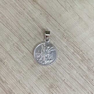 Colgante plata rodinada satinada San Miguel Arcangel