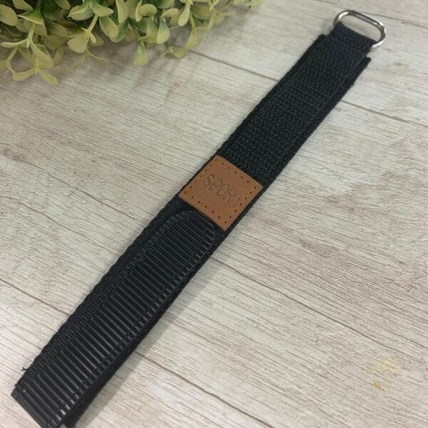 Correa de velcro negro 18 mm