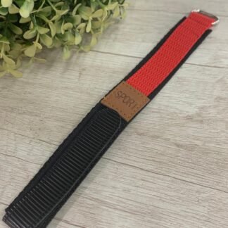Correa de velcro roja 18 mm