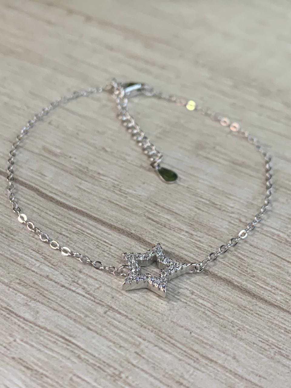 WhatsApp Image 2026-02-23 at 14.19.25 Pulsera plata rodinada estrella microcircones - Imagen 1