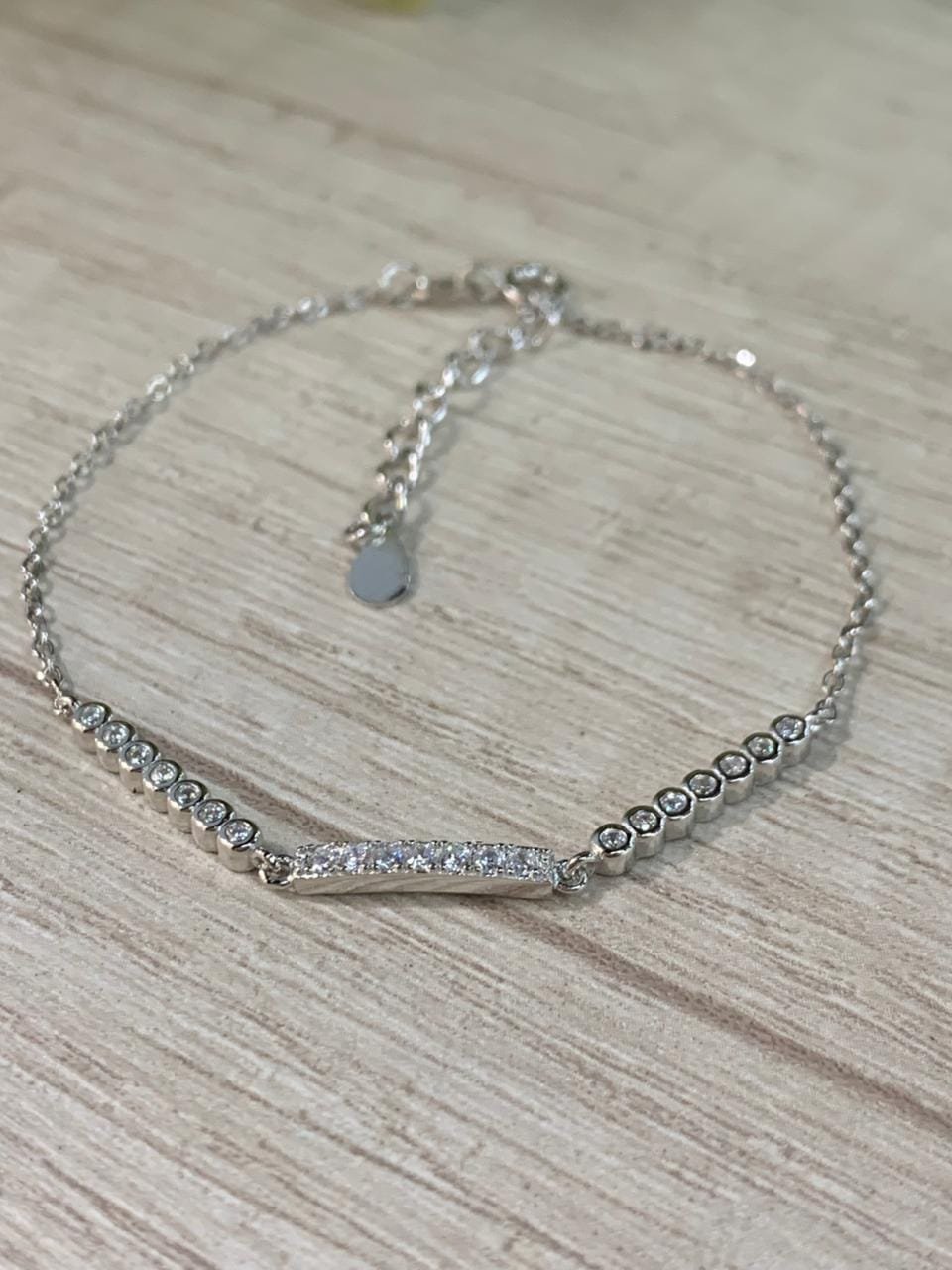 WhatsApp Image 2026-02-23 at 14.19.26 (2) Pulsera plata rodinada circones en linea - Imagen 1