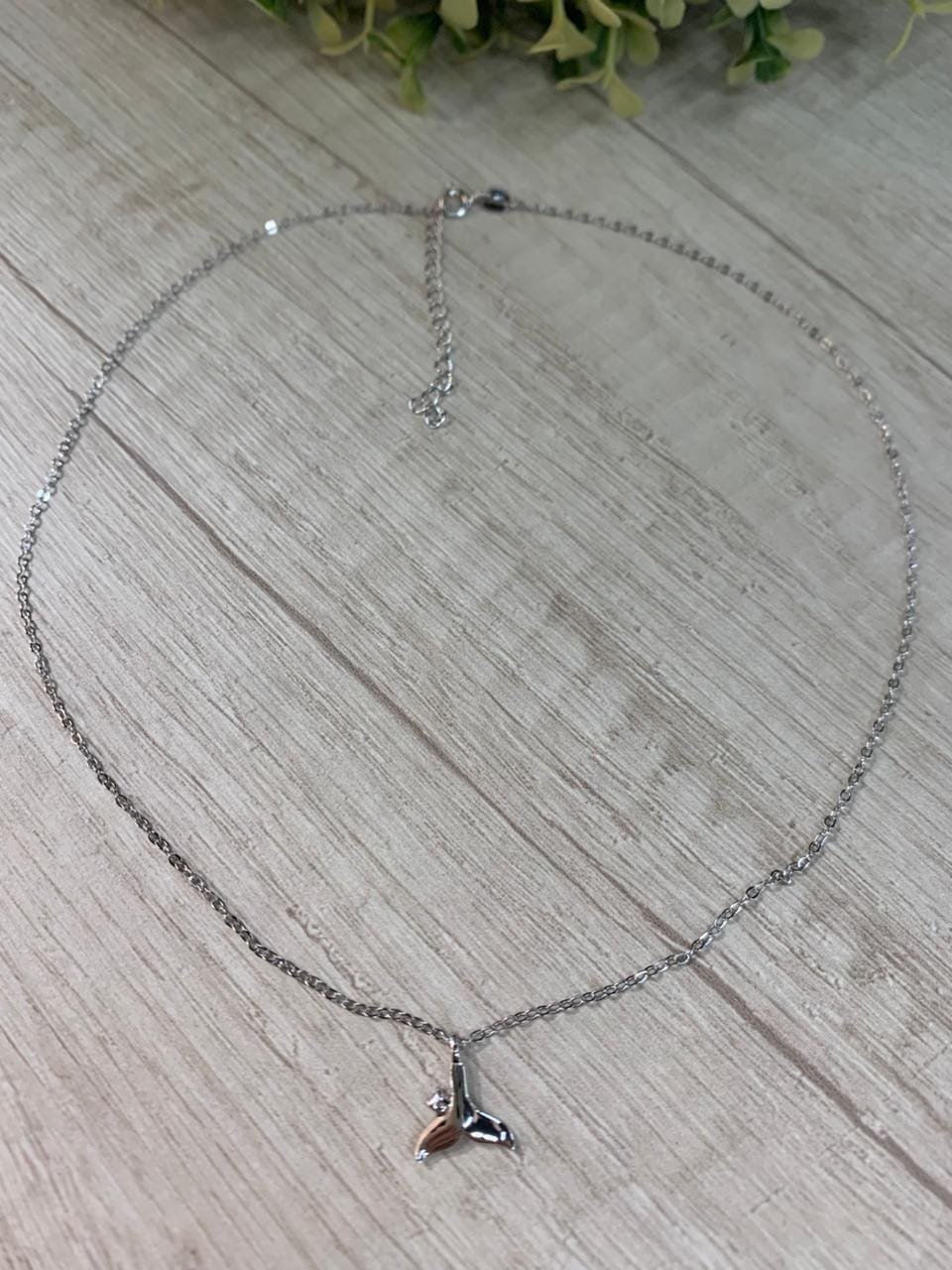 WhatsApp Image 2026-02-23 at 14.19.27 (1) Collar plata rodinada cola de sirena circon - Imagen 1