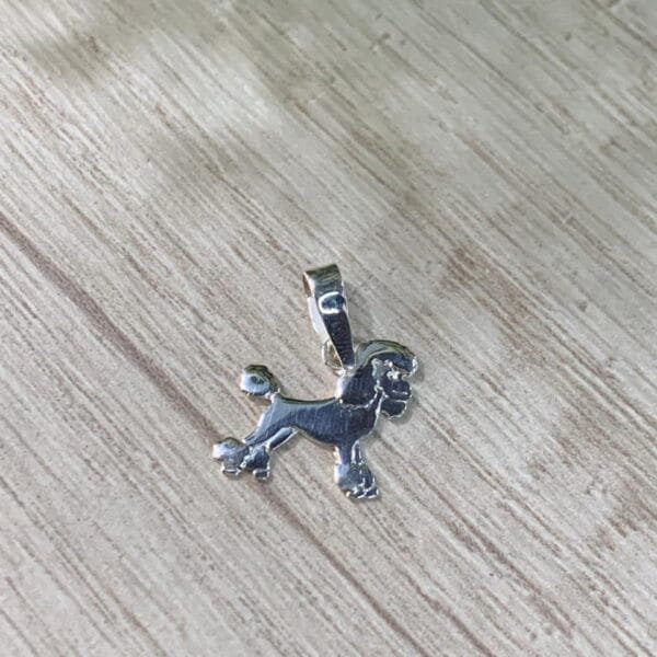 Colgante plata 950 poodle
