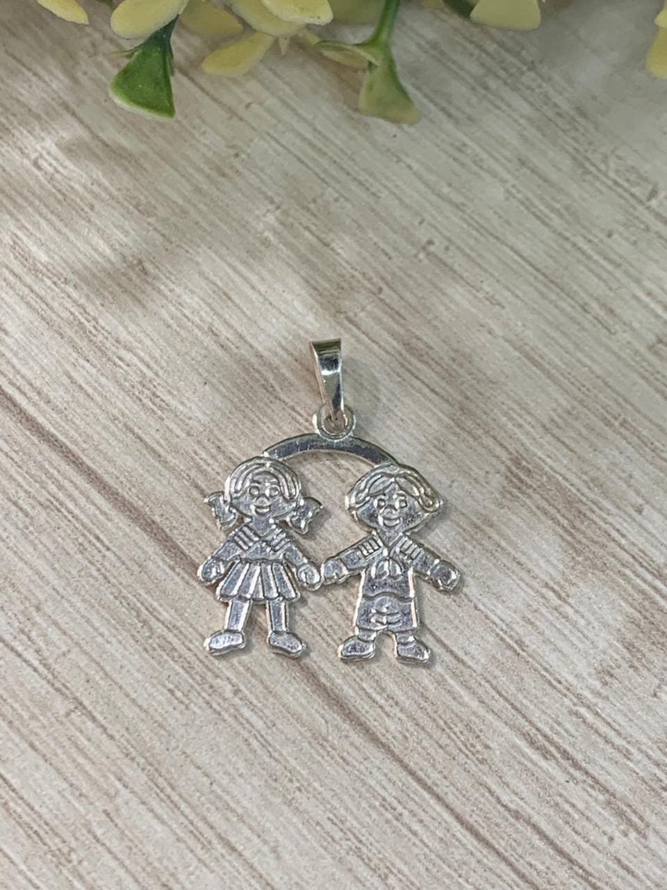 WhatsApp Image 2026-02-23 at 14.19.31 (1) Colgante plata 950 niña y niño - Imagen 1