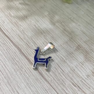 Colgante plata 950 llama lapislazuli
