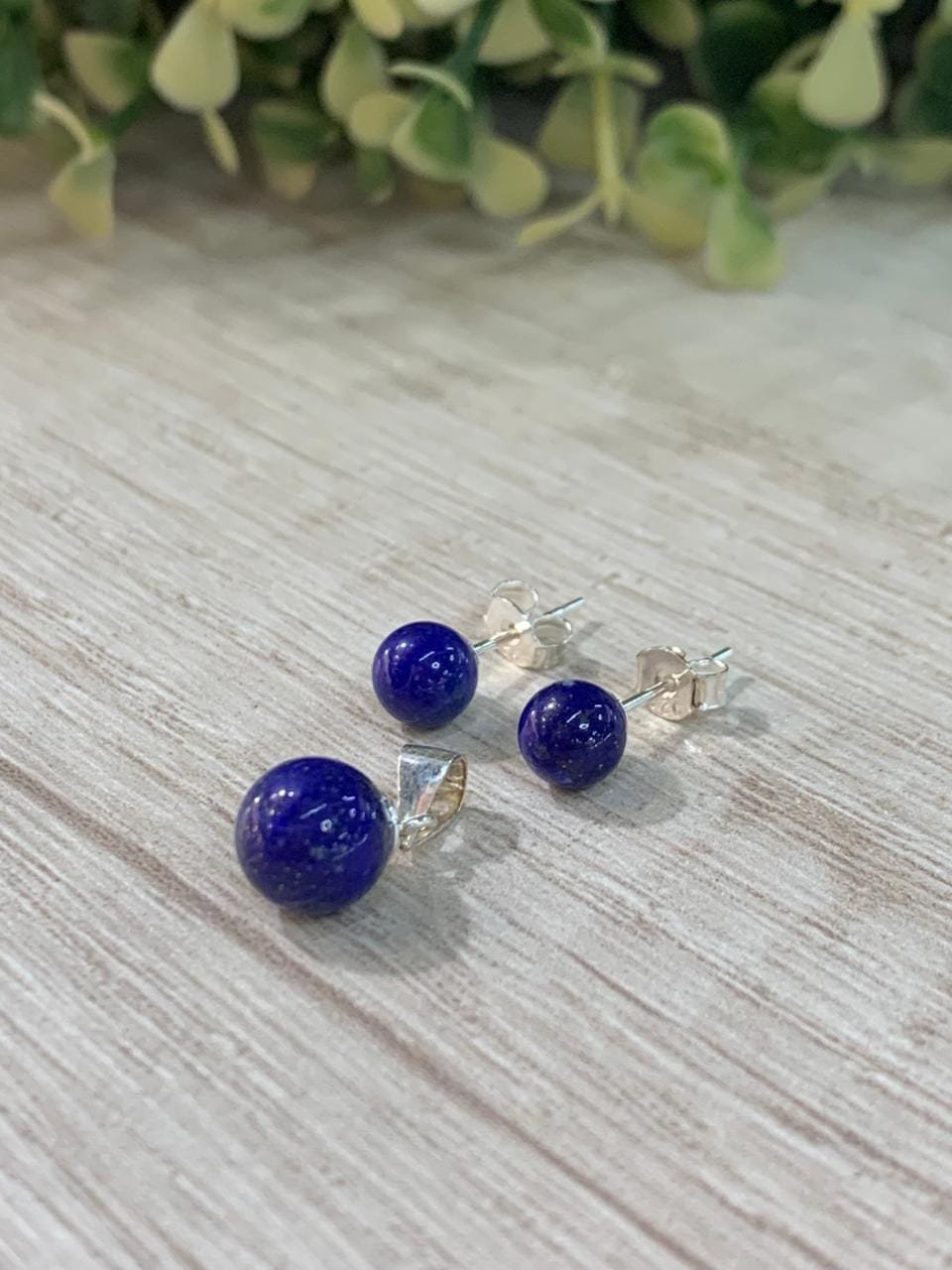 WhatsApp Image 2026-02-23 at 14.19.33 (3) Conjunto Plata 950 esferas lapislazuli - Imagen 1