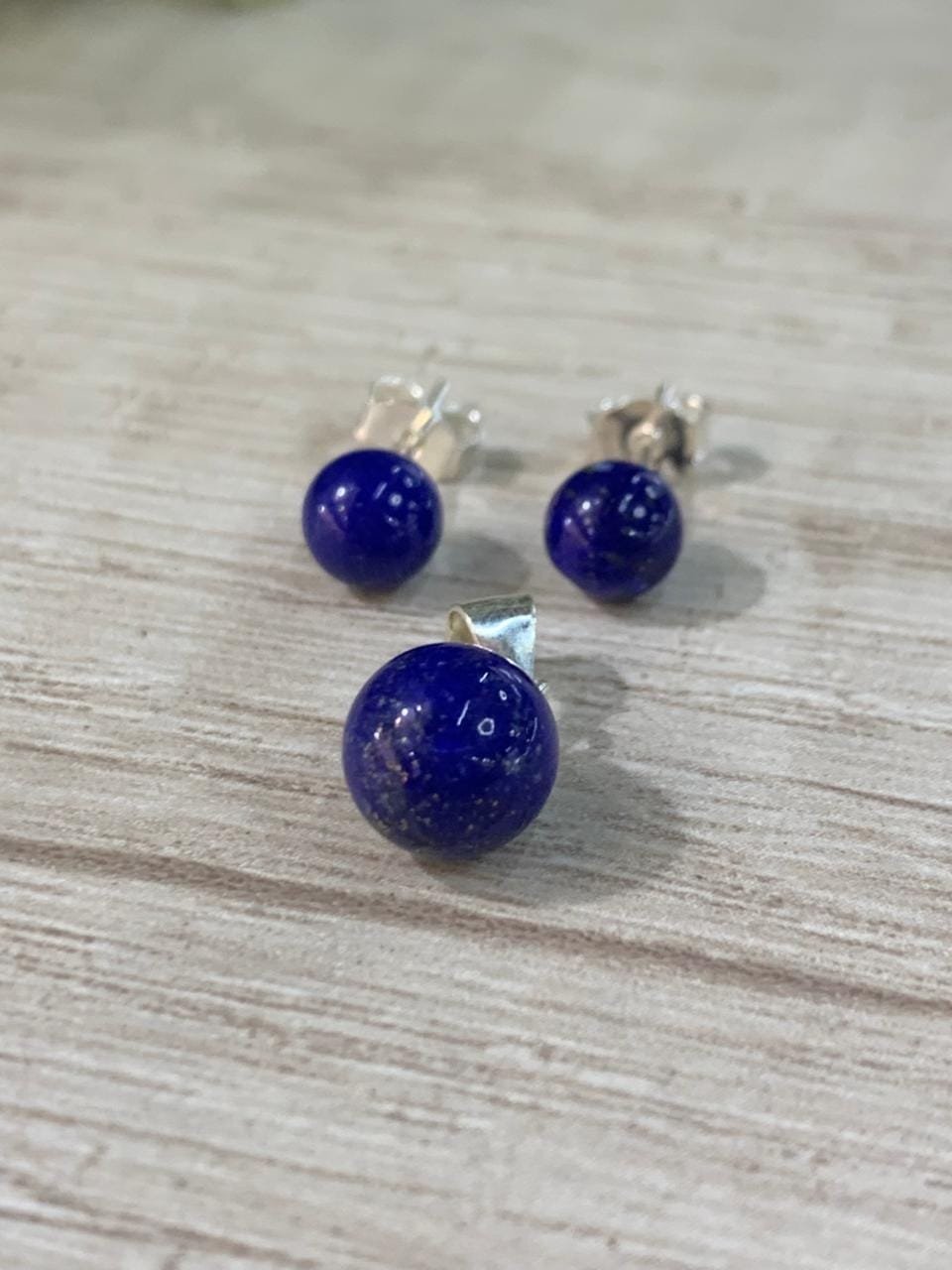WhatsApp Image 2026-02-23 at 14.19.34 (1) Conjunto Plata 950 esferas lapislazuli - Imagen 2