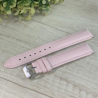 Correa reloj cuero rosado liso 18 XL mm donju