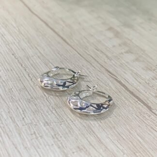 Aros plata bote calados 16 mm