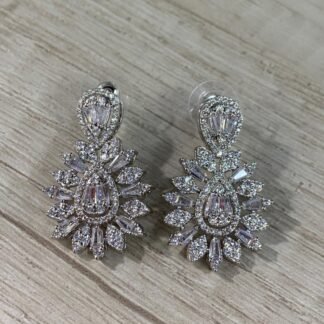 Aros fiesta gota baño en platino