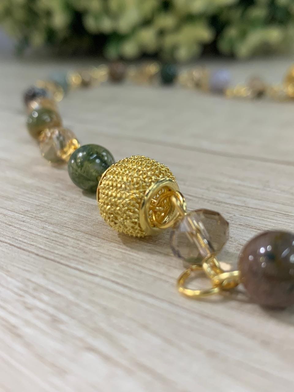 WhatsApp Image 2026-03-27 at 17.46.06 Collar agatas de la india cristales baño oro - Imagen 3