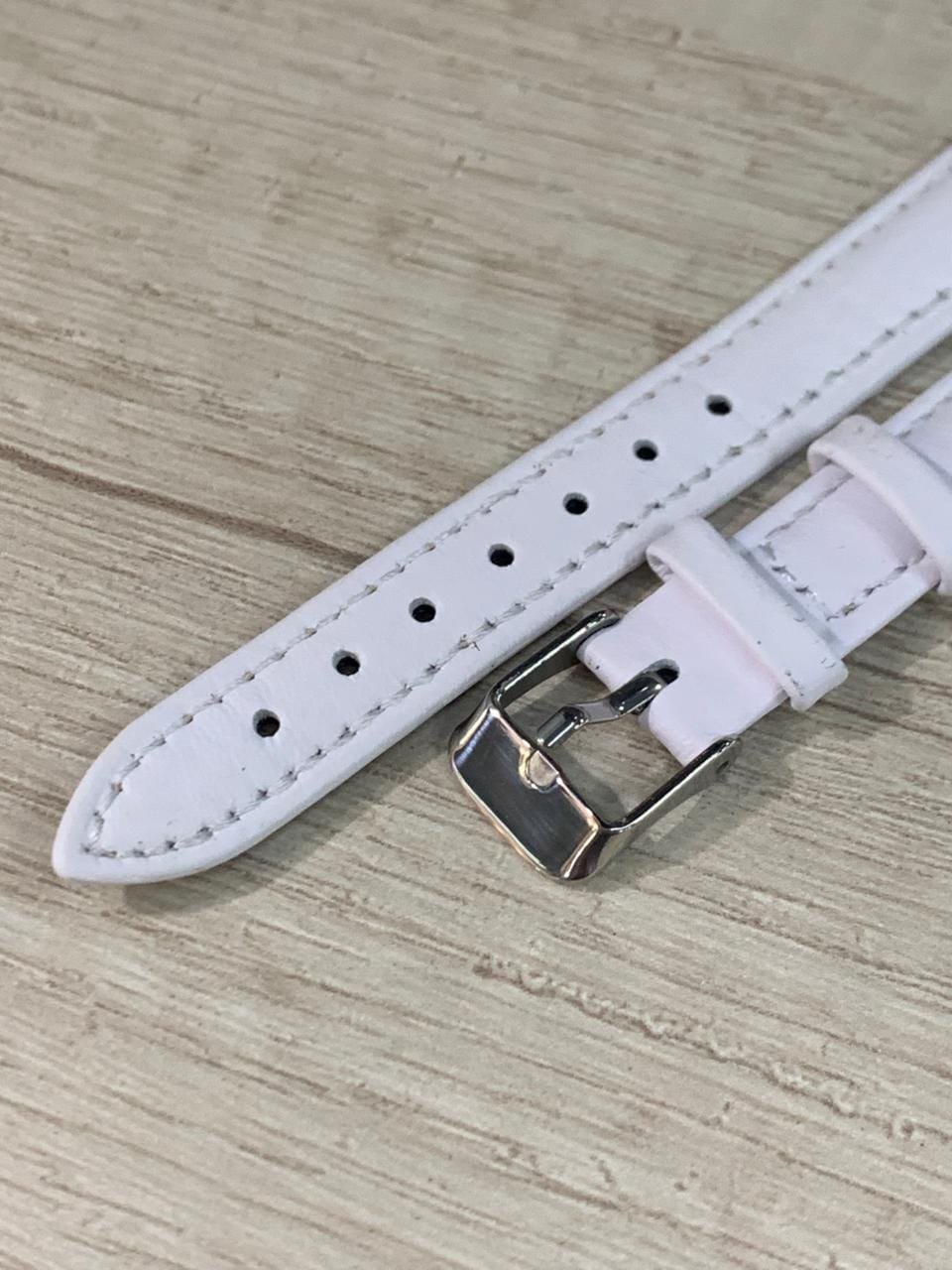 WhatsApp Image 2026-03-30 at 17.06.13 (2) Correa de cuero blanca hebilla plateada 14 mm - Imagen 2