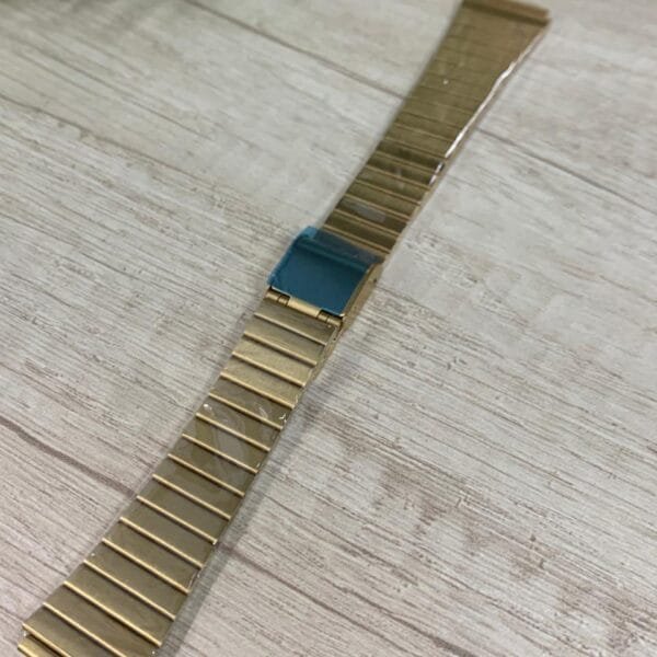 Correa reloj metálica dorada 18 mm