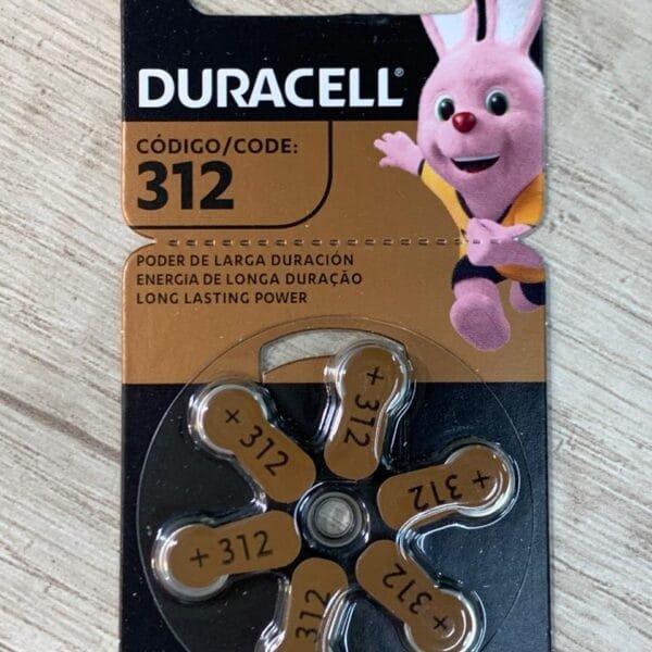 Blister pila auditiva duracell 312 (6 unidades)