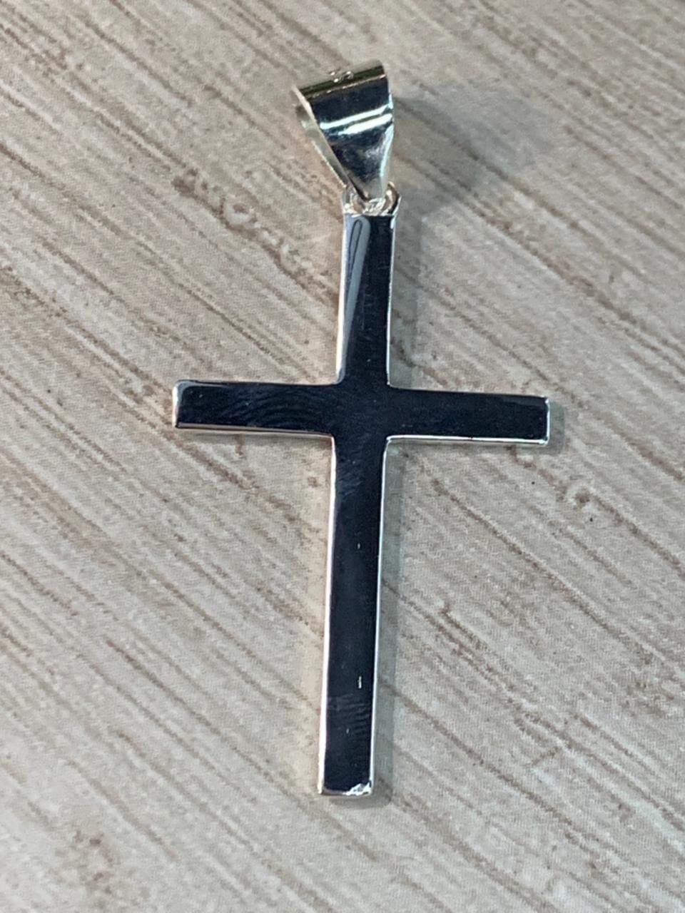 WhatsApp Image 2026-04-15 at 14.42.32 Colgante plata cruz lisa - Imagen 2