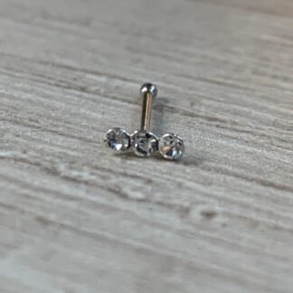 Piercing plata 3 microcircones