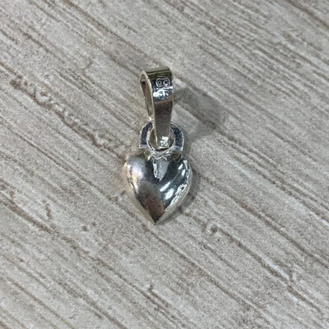 Colgante plata 980 corazon inflado