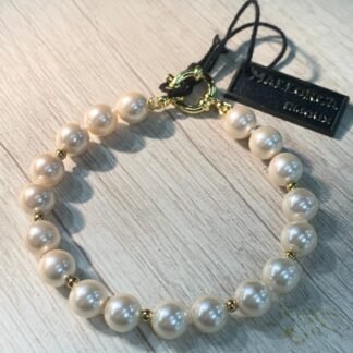 Pulsera mallorca perlas 8 mm 20 mm