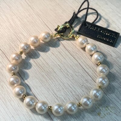 Pulsera mallorca perlas 8 mm 20 mm