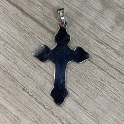 Colgante plata cruz lisa