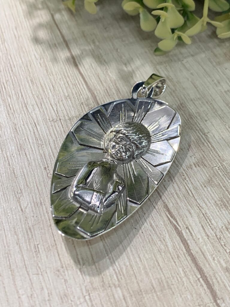 Colgante plata religioso San Pancracio