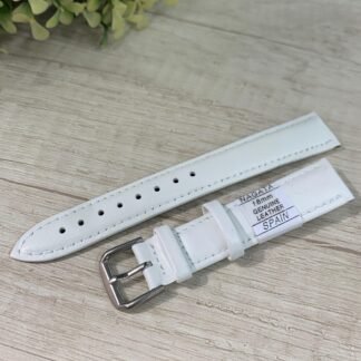 Correa cuero blanca nagata 18 mm donju