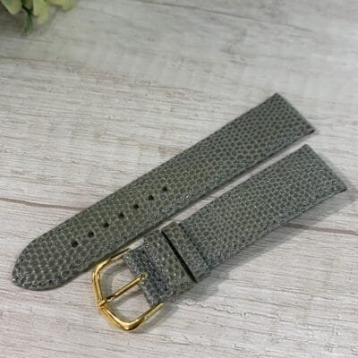 Correa ecocuero verde claro serpiente 20 mm donju dorada
