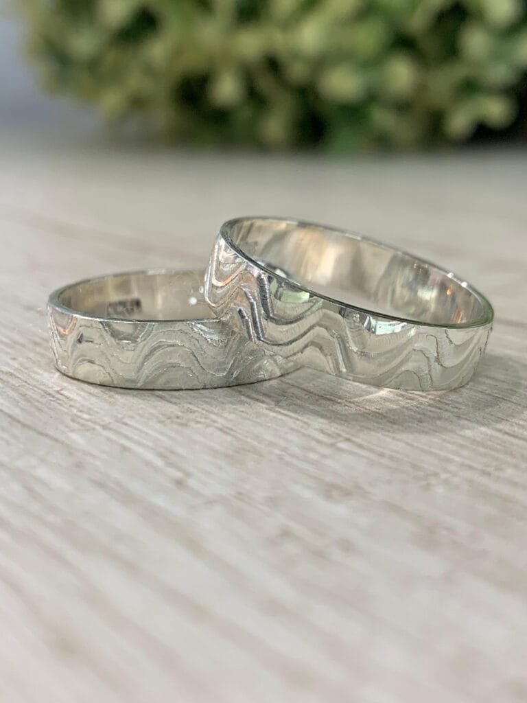 Par de anillos de matrimonio Plata 950 ag353
