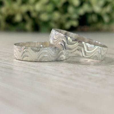 Par de anillos de matrimonio Plata 950 ag353