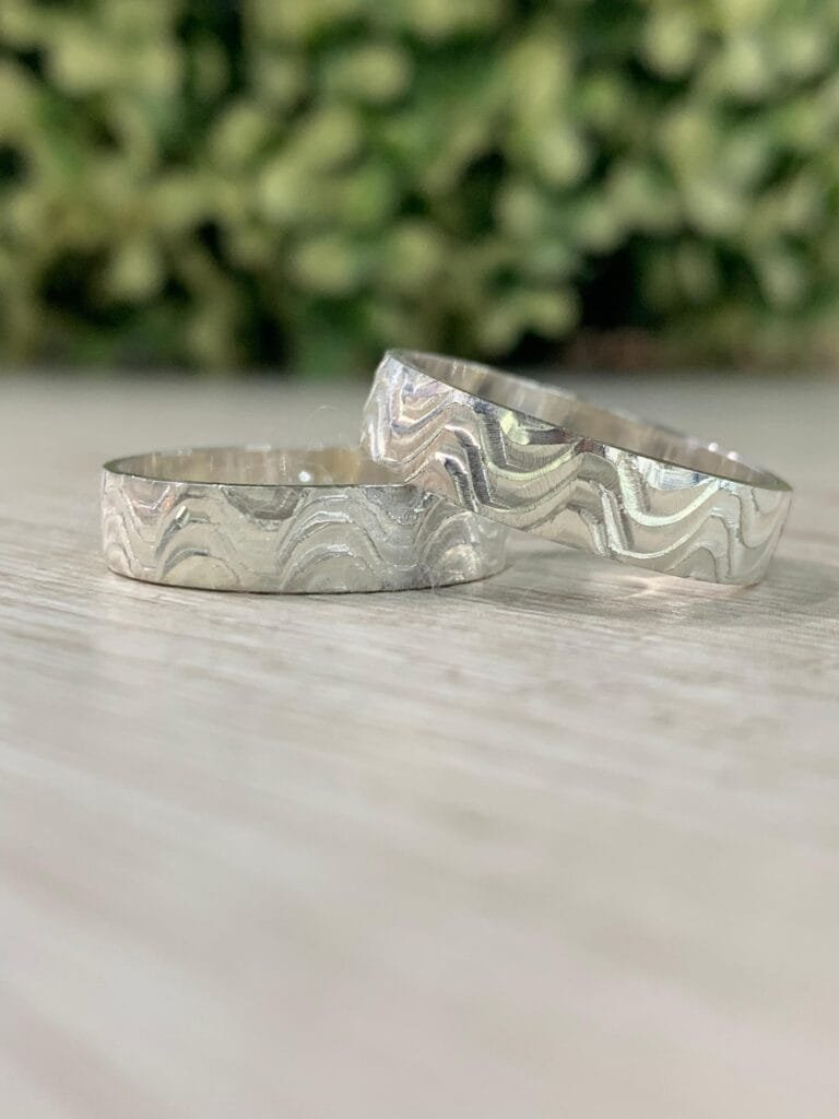 Par de anillos de matrimonio Plata 950 ag353