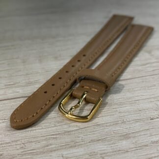 Correa cuero leco café claro 14 XL mm