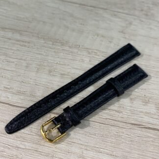 Correa cuero siena negro 12 mm