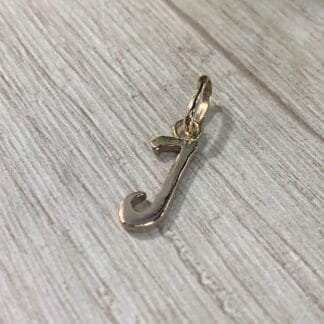 Colgante oro 18k letra J