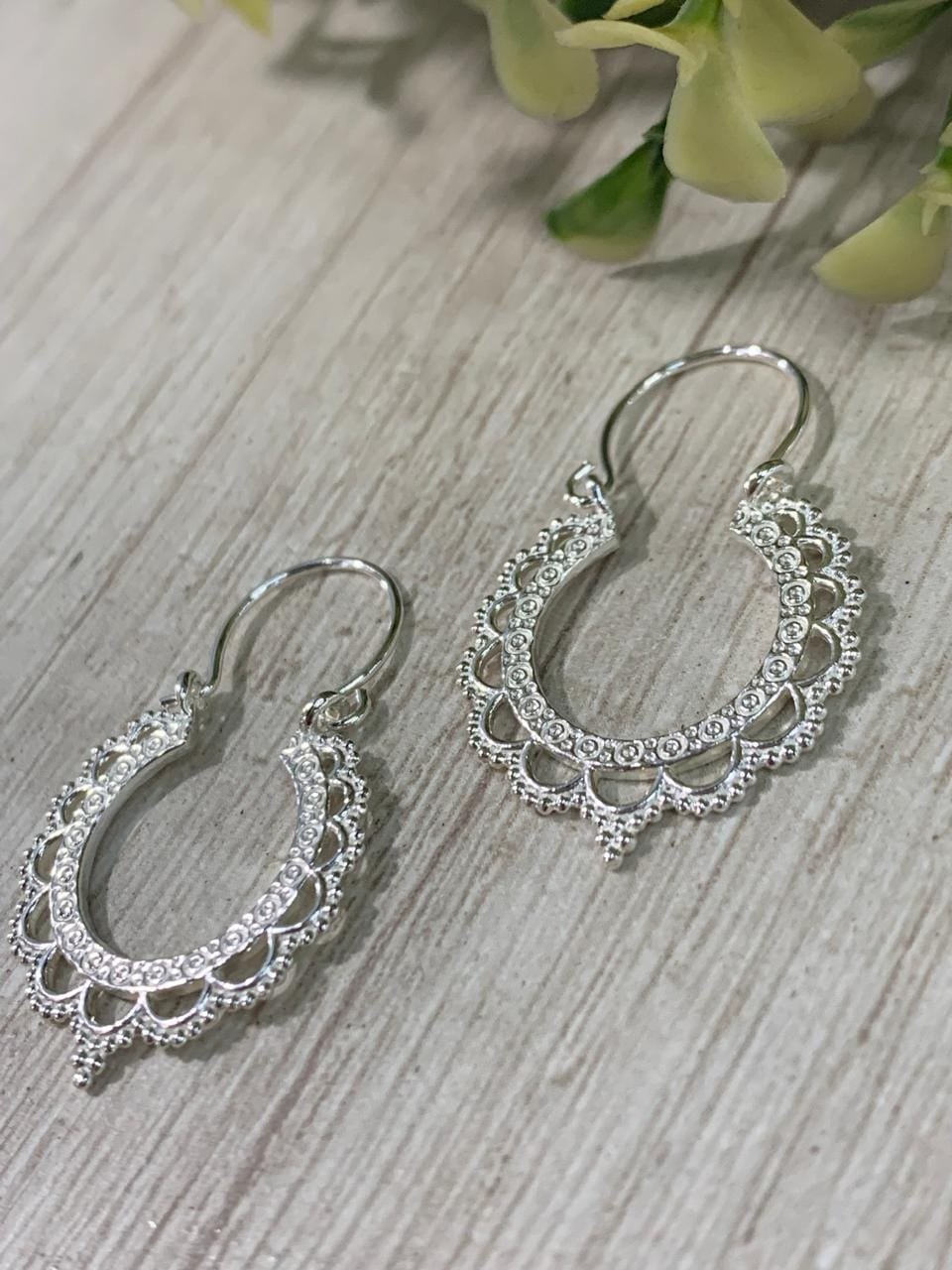 Aros plata Bali calados
