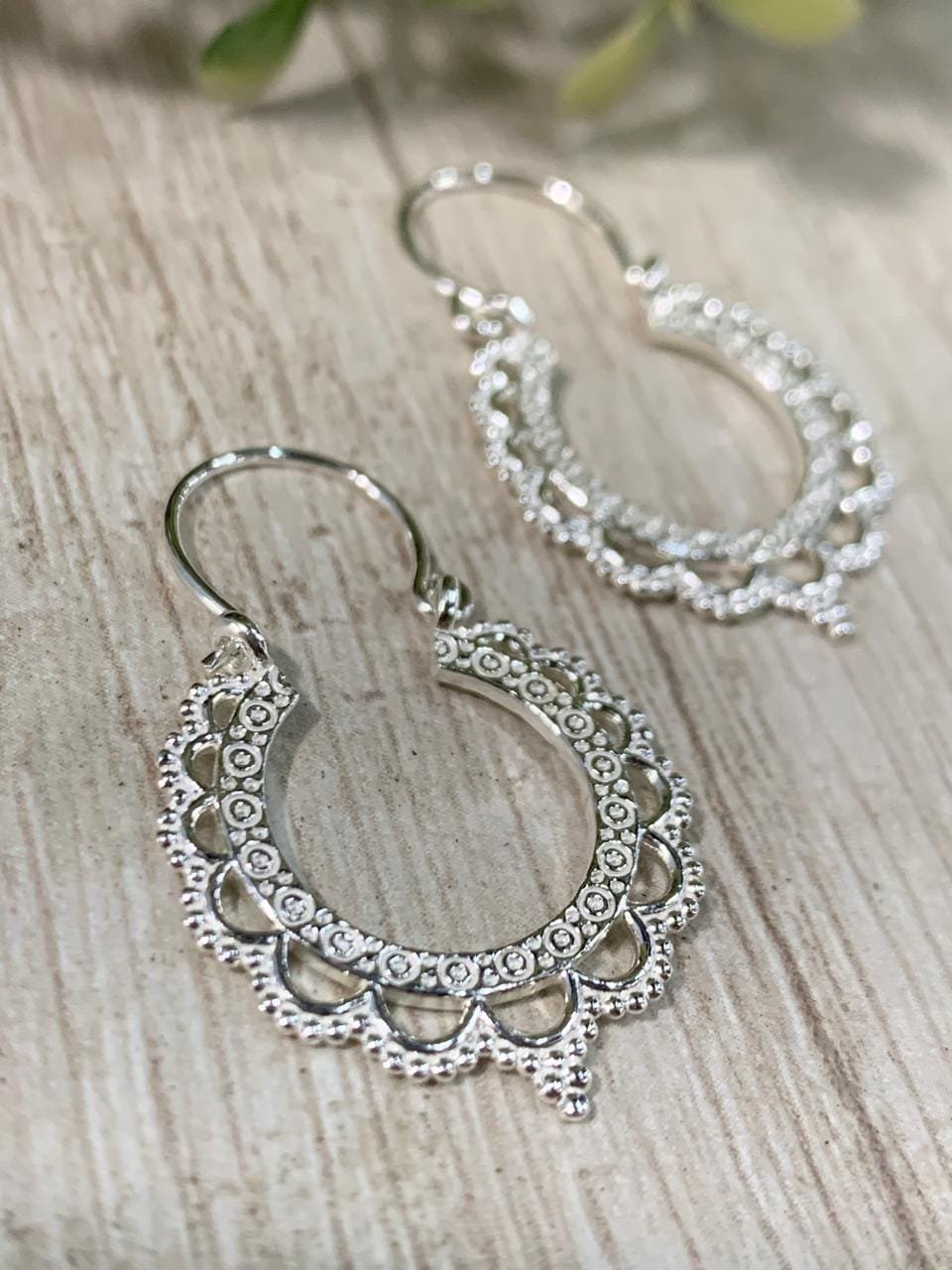 Aros plata Bali calados - Imagen 2