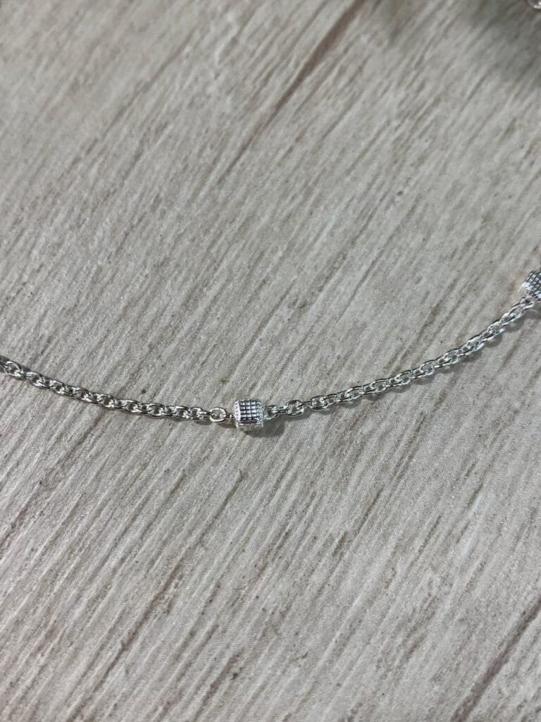 Pulsera plata cubos