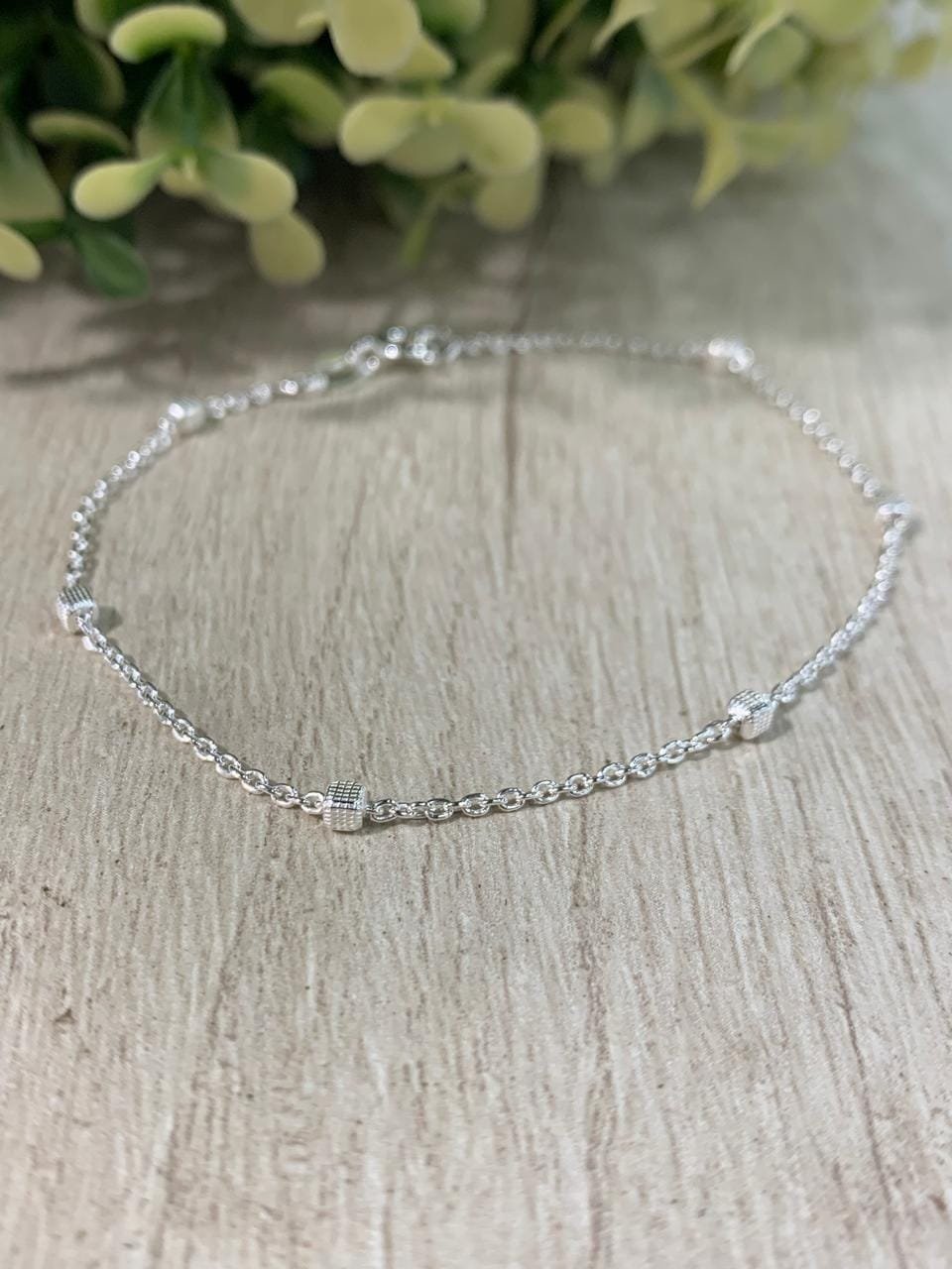 Pulsera plata cubos - Imagen 3