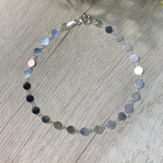 Pulsera plata Círculos