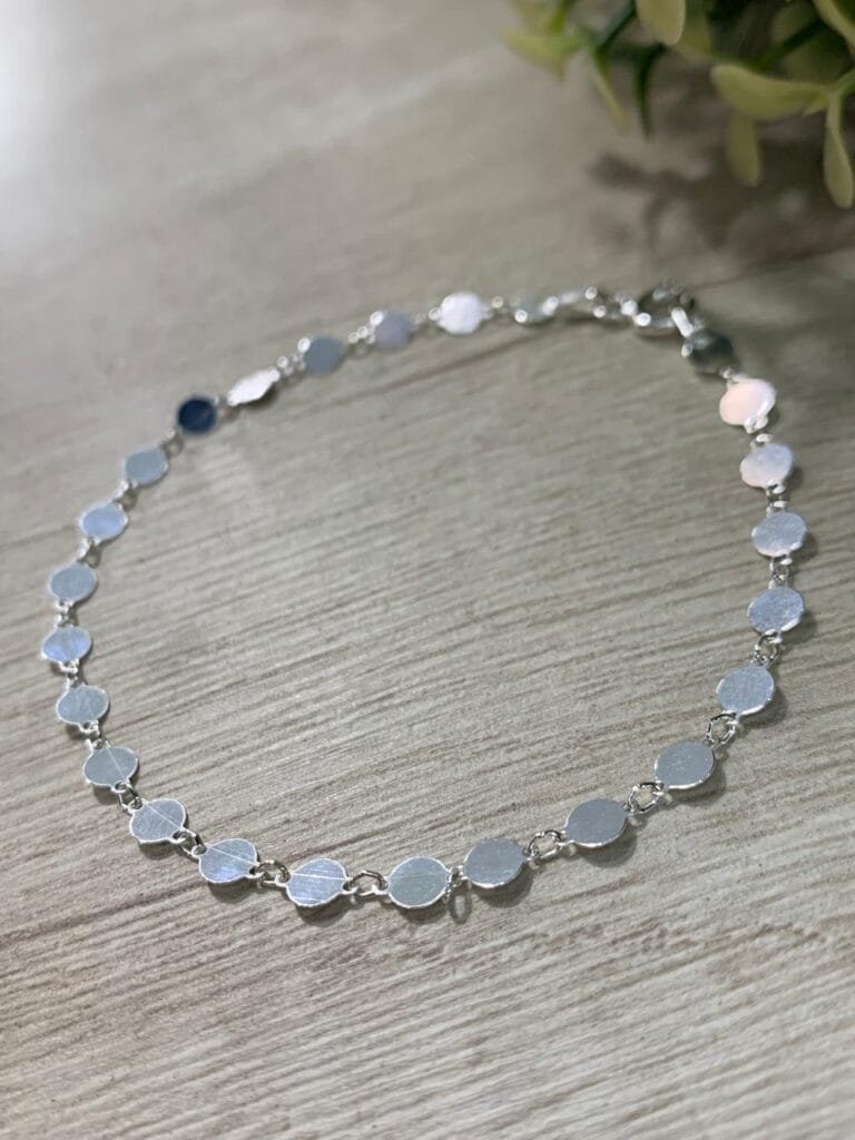 Pulsera plata Círculos
